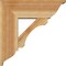 Ekena Millwork Legacy Traditional Rough Sawn Bracket w/ Offset Brace, Western Red Cedar, 8"W x 22"D x 22"H BKT0806X22X22LEC01RWR - alternate 3